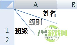 excel里斜线表头怎么做