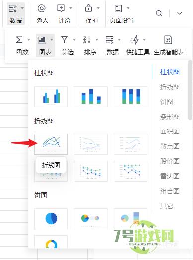 如何利用表格生成折线图