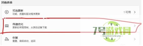 Win11传递优化怎么关