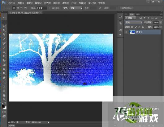 给图片添加染色玻璃和查找边缘效果