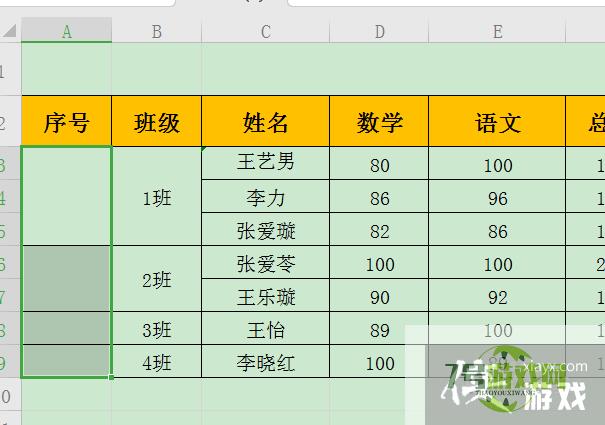 WPS表格单元格大小不一如何填充序号？