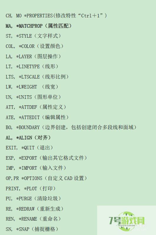 CAD绘图常用快捷键大全