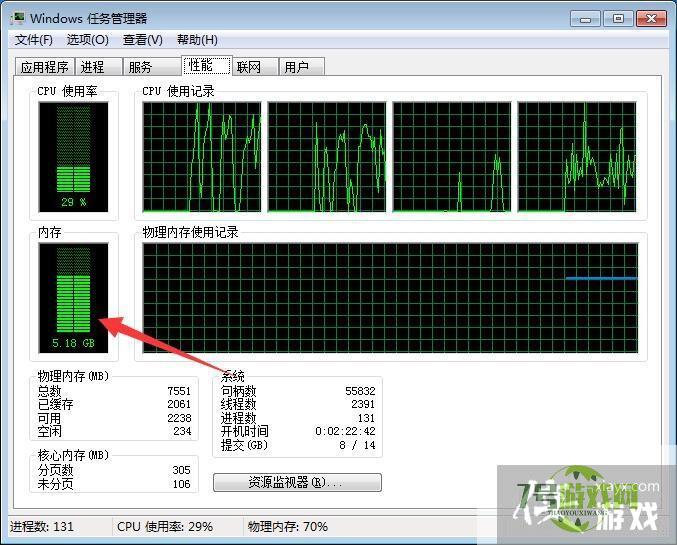 windows电脑怎么查看什么软件程序占用内存较大