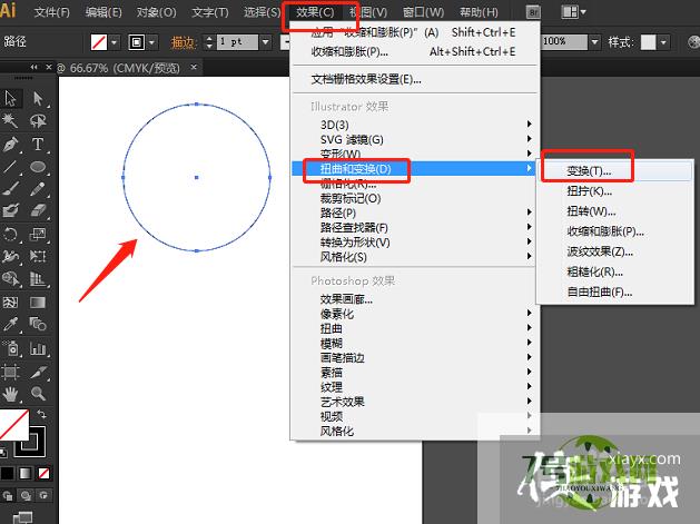 AI中怎样绘制线条环绕的图形