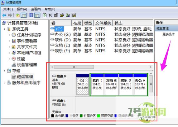 windows7系统分区