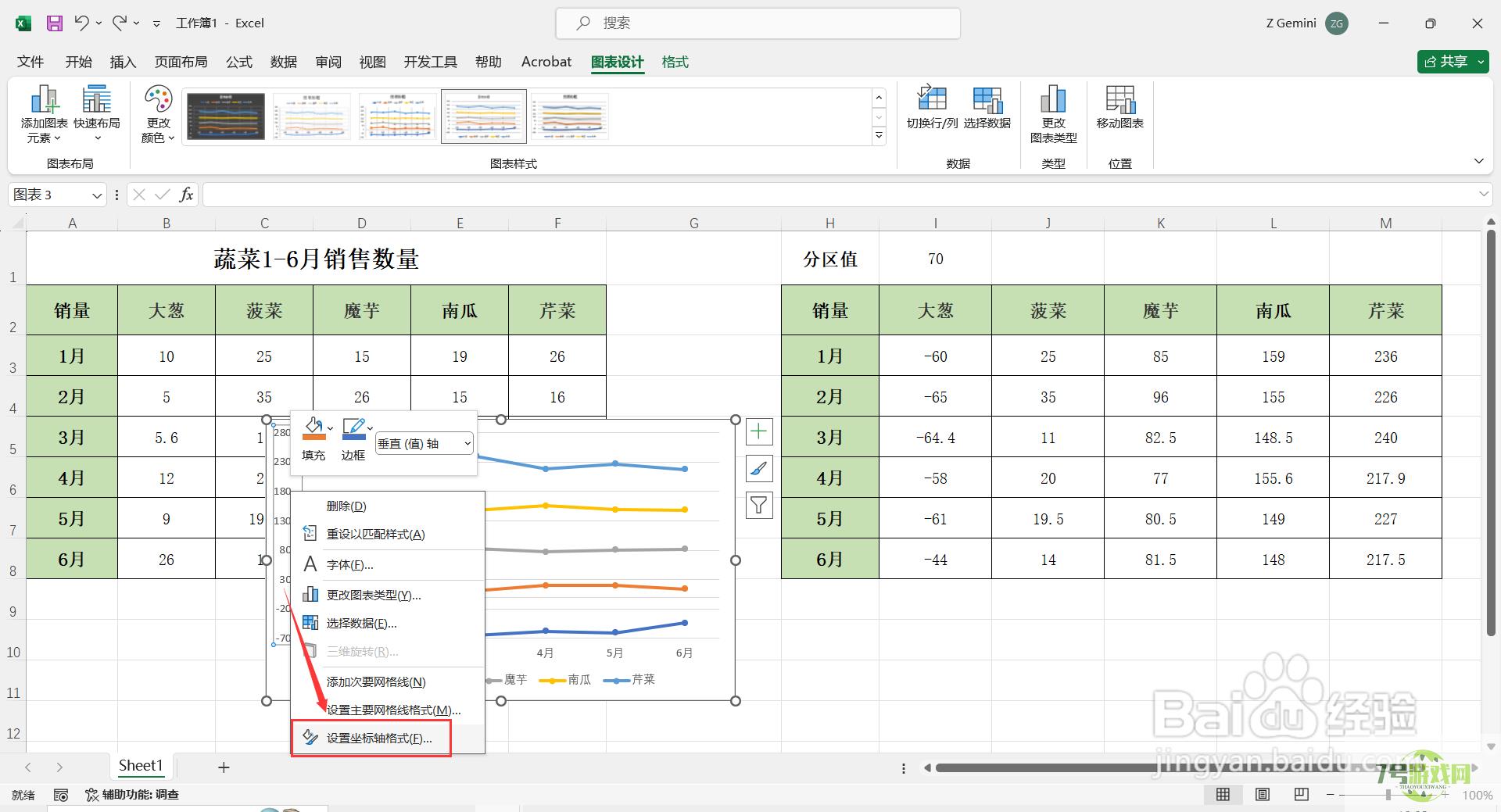 如何在Excel中制作多层折线图？