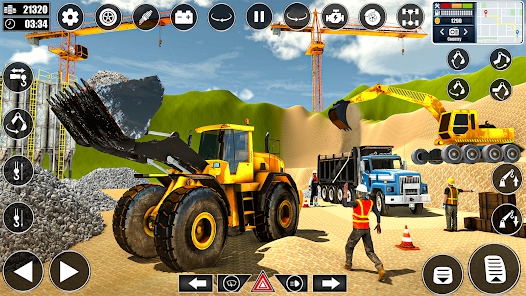 反铲施工模拟器安卓中文版下载（Backhoe Construction Simulator）图片1