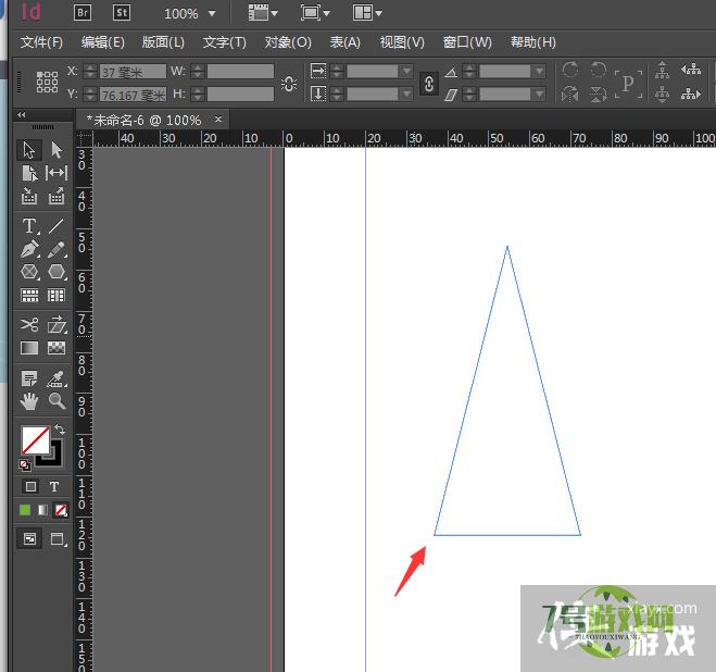 ID中制作三角形形状方法【indesign】