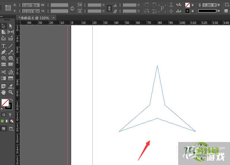ID中制作三角形形状方法【indesign】