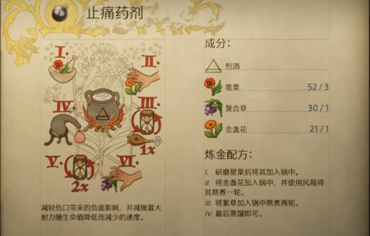 《天国：拯救2》全炼金药剂配方介绍